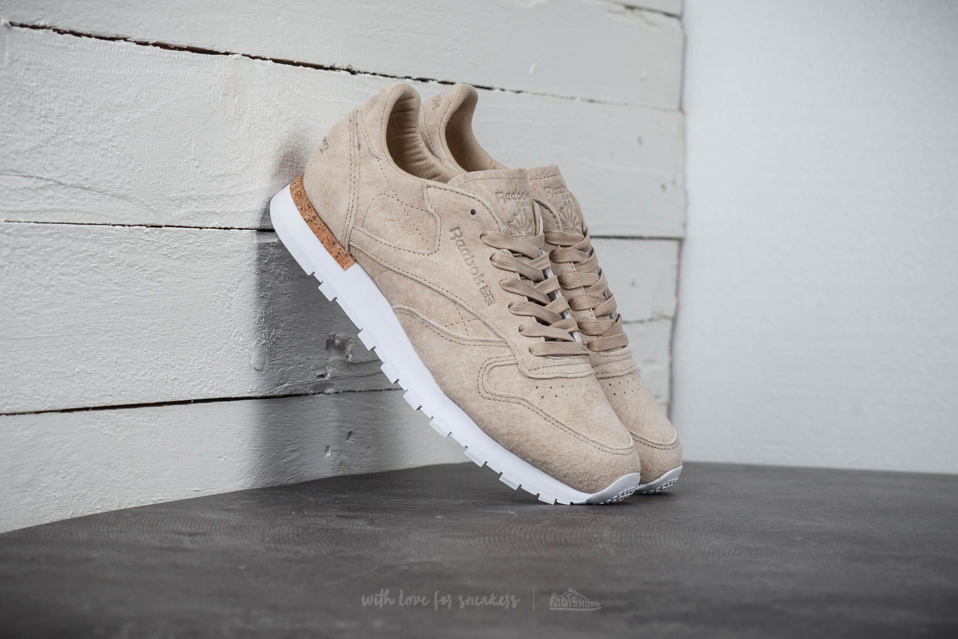 Men's shoes Reebok Classic Leather LST Oatmeal/ Driftwood/ White | Footshop
