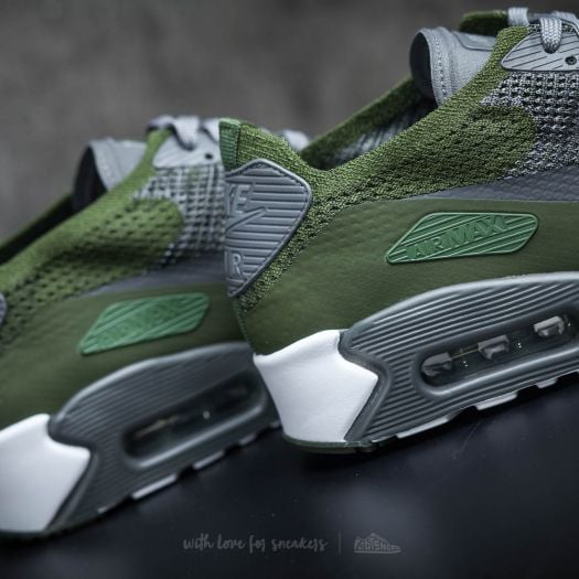 Men s shoes Nike Air Max 90 Ultra 2.0 Flyknit Rough Green Dark Grey White Footshop