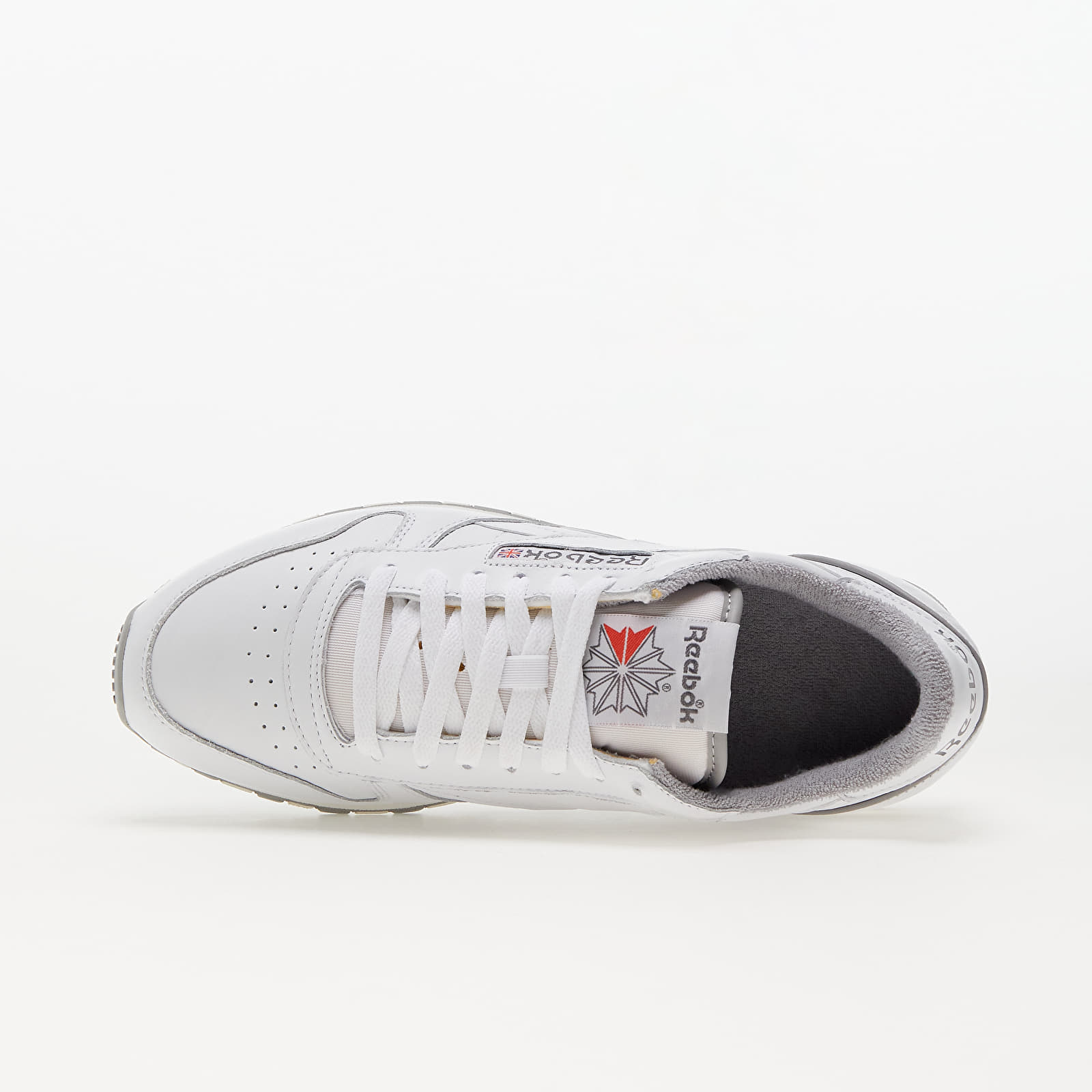 Herren Sneaker und Schuhe Reebok Classic Leather Vintage 40Th Ftw White/ Chalk/ Multi Solid Grey