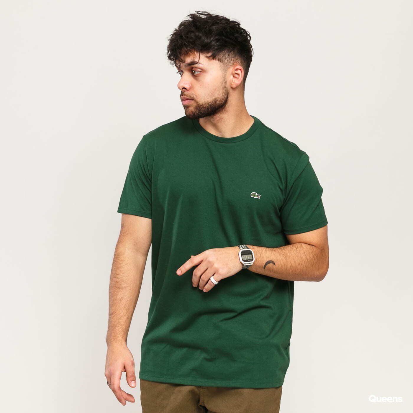 Tričko LACOSTE Men's T-Shirt Green L