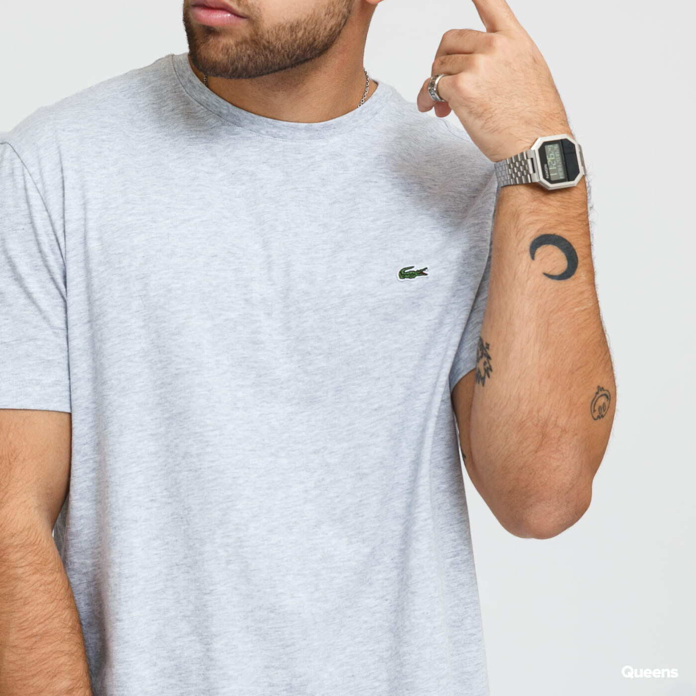 LACOSTE Men s Tee Grey Footshop