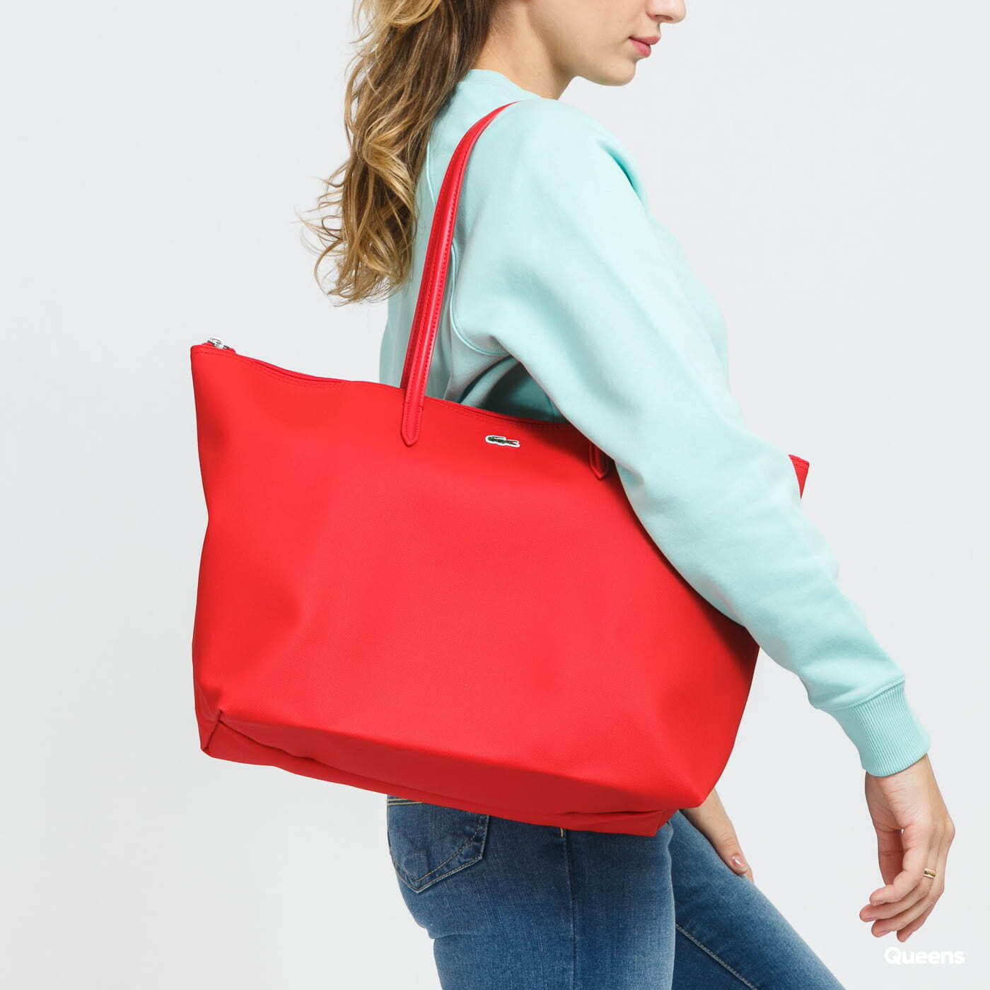 Crossbody bags LACOSTE Women Concept Zip Tote Bag Red Footshop