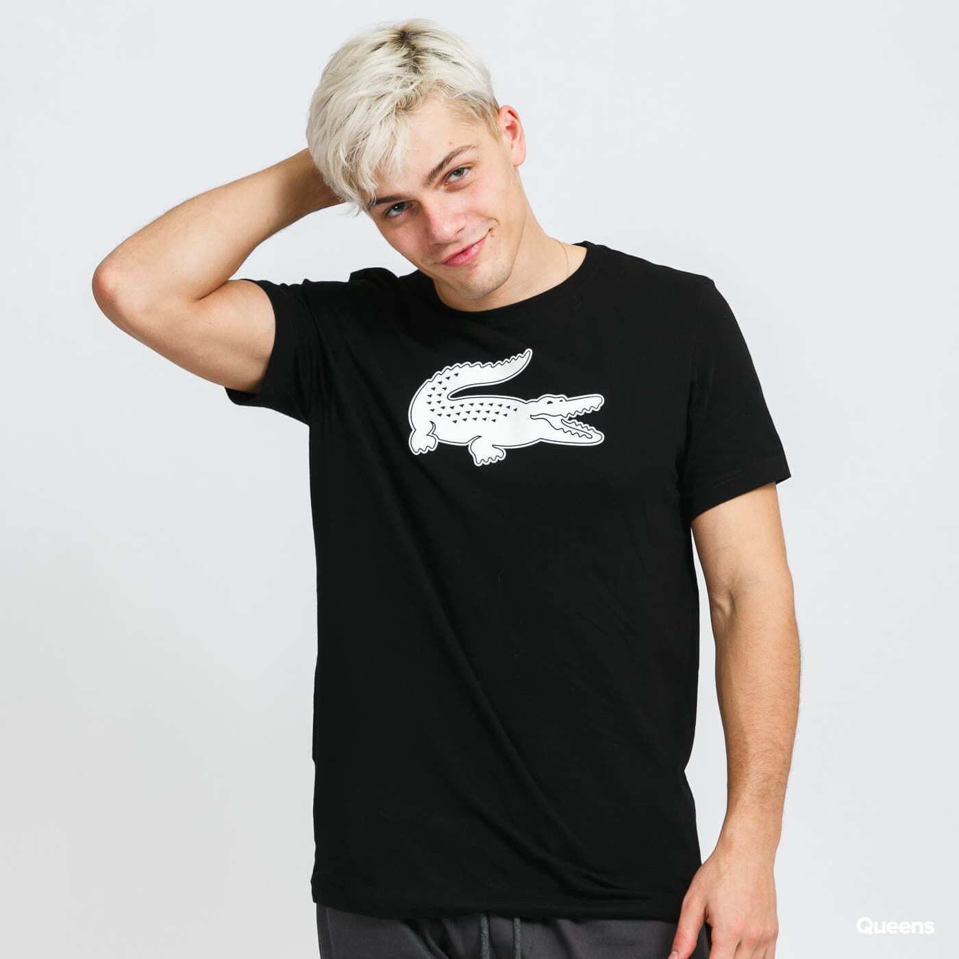 T-shirt LACOSTE Print Crocodile Tee Black M