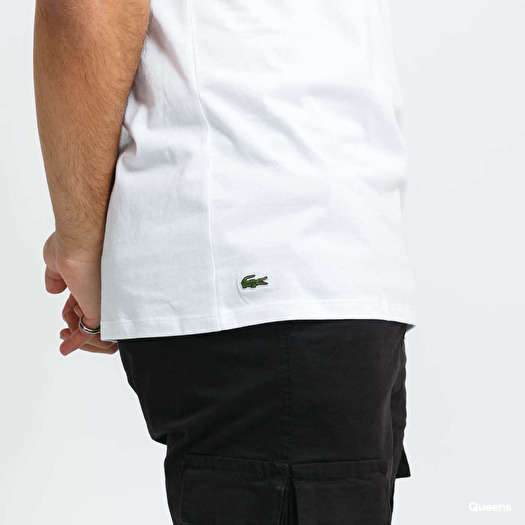 Lacoste tee shirt blanc cheap