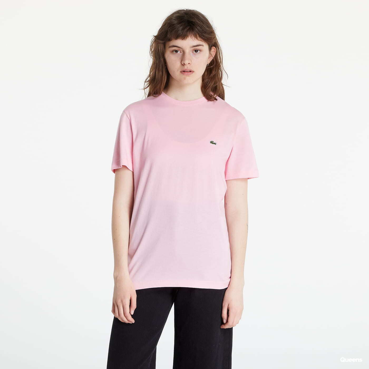 T shirts LACOSTE Regular Fit Tee Pink Footshop