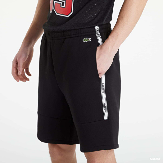 Shorts LACOSTE Bands Cotton Fleece Blend Shorts Black Footshop