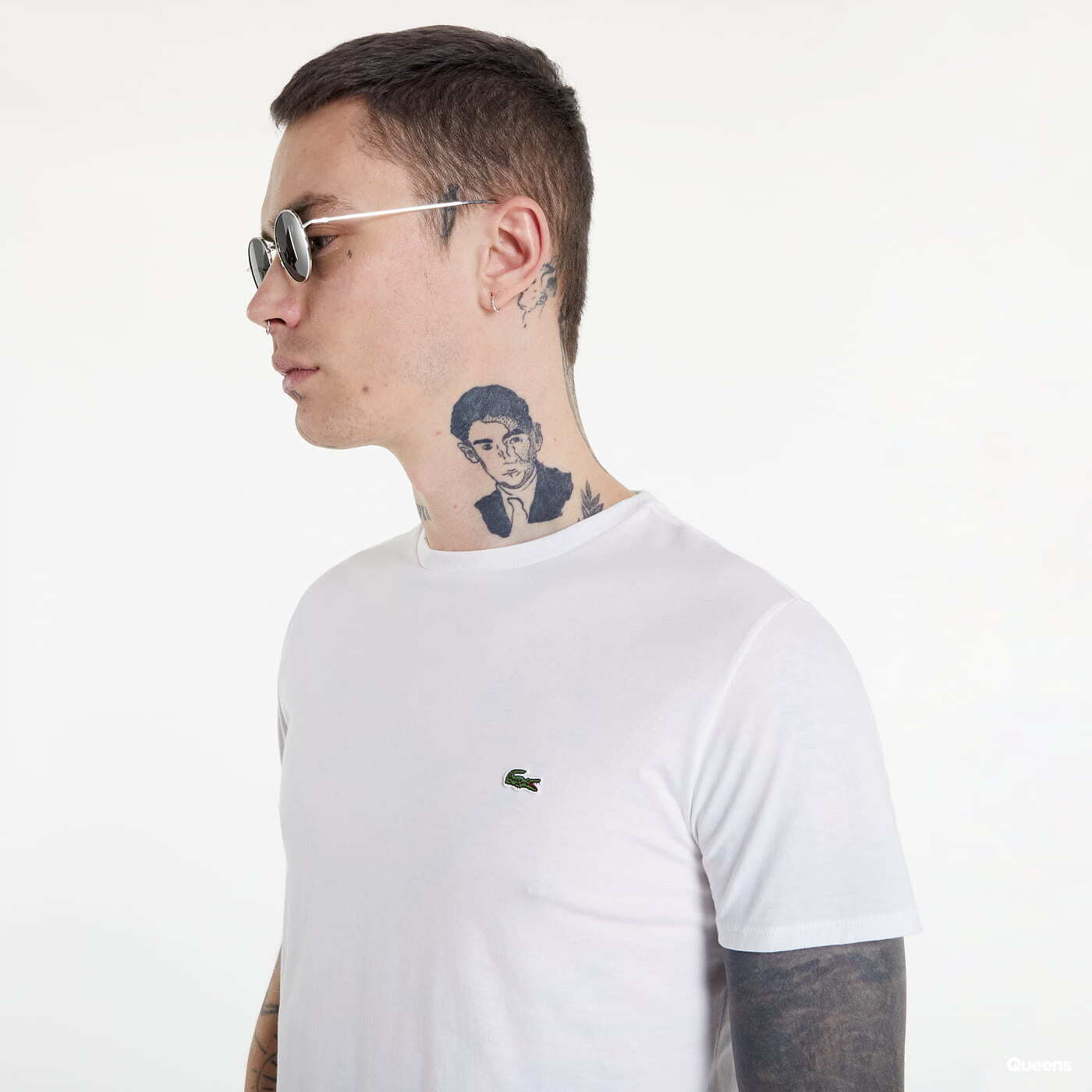 Trička LACOSTE Pima Tee White