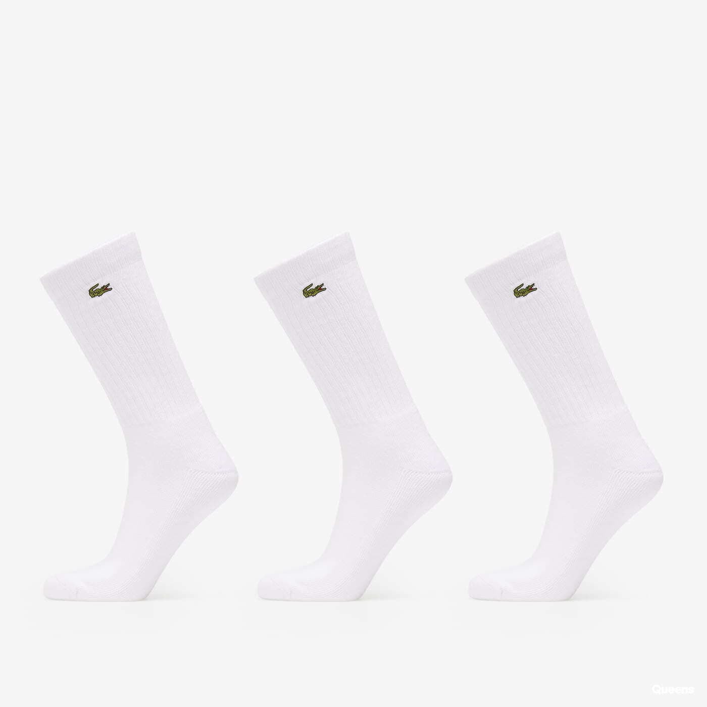 Șosete LACOSTE Socks 3-Pack White 39-42