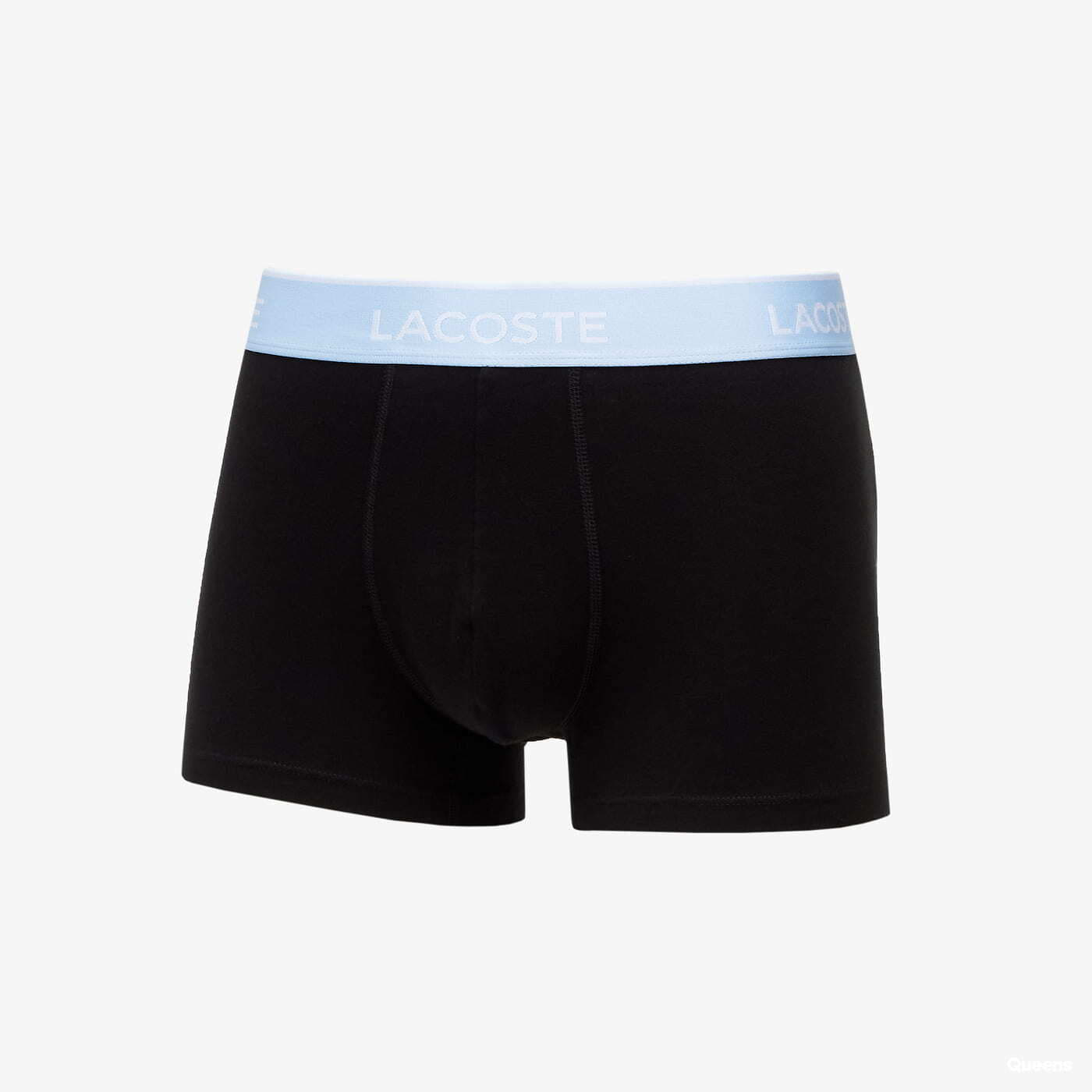 Boxerky LACOSTE Trunk 3-Pack Black/ Blue