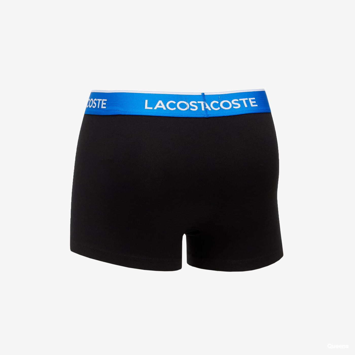 Boxerky LACOSTE Trunk 3-Pack Black/ Blue