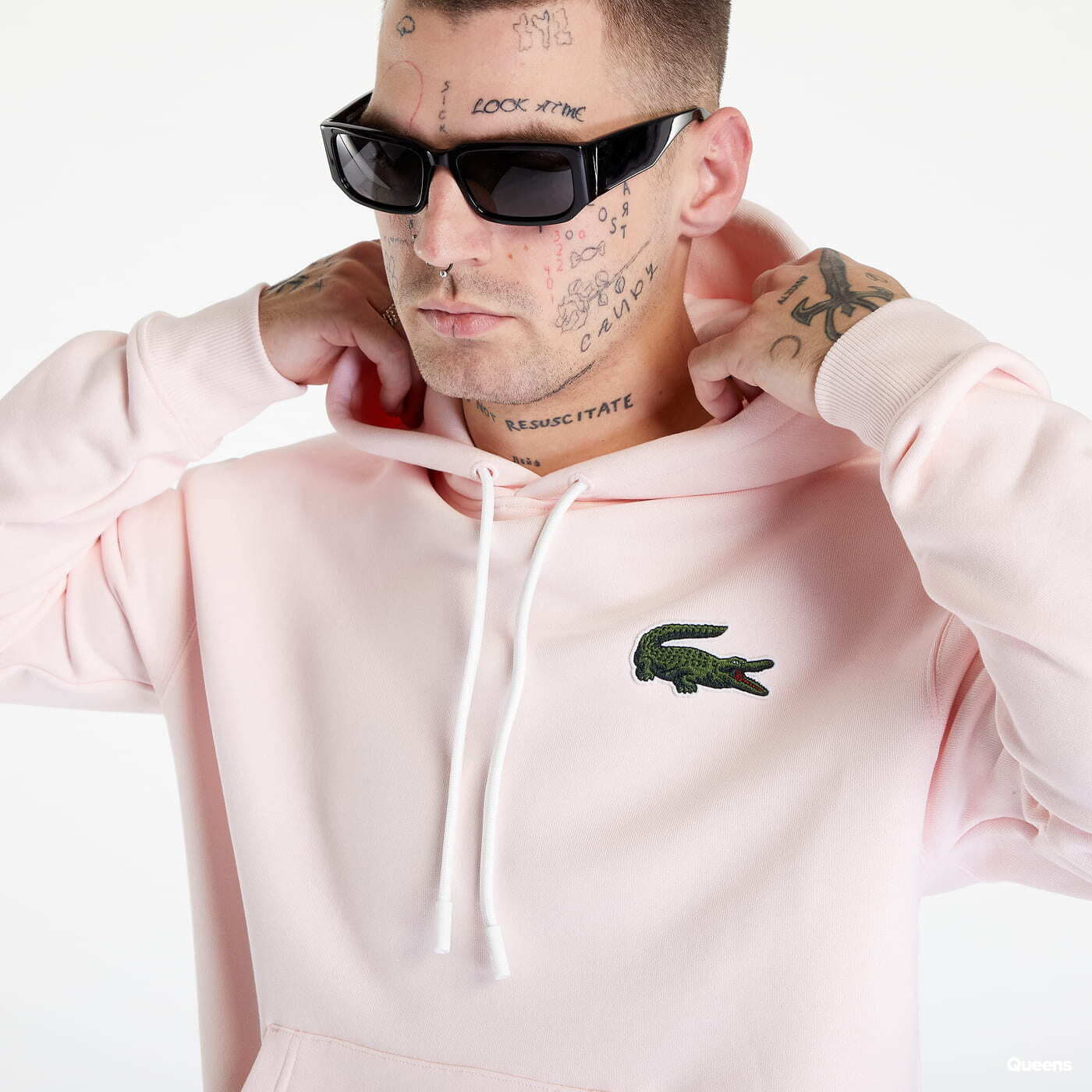 Lacoste 2025 pink hoodie