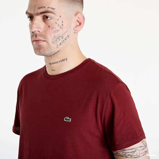Lacoste t shirt bordeaux store