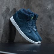 Air Jordan 1 Mid Armory Navy/ Electrolime-White