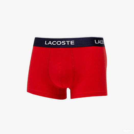 Boxer shorts LACOSTE Underwear Trunk 3-Pack Black/ Navy Blue/ Red-Methylene
