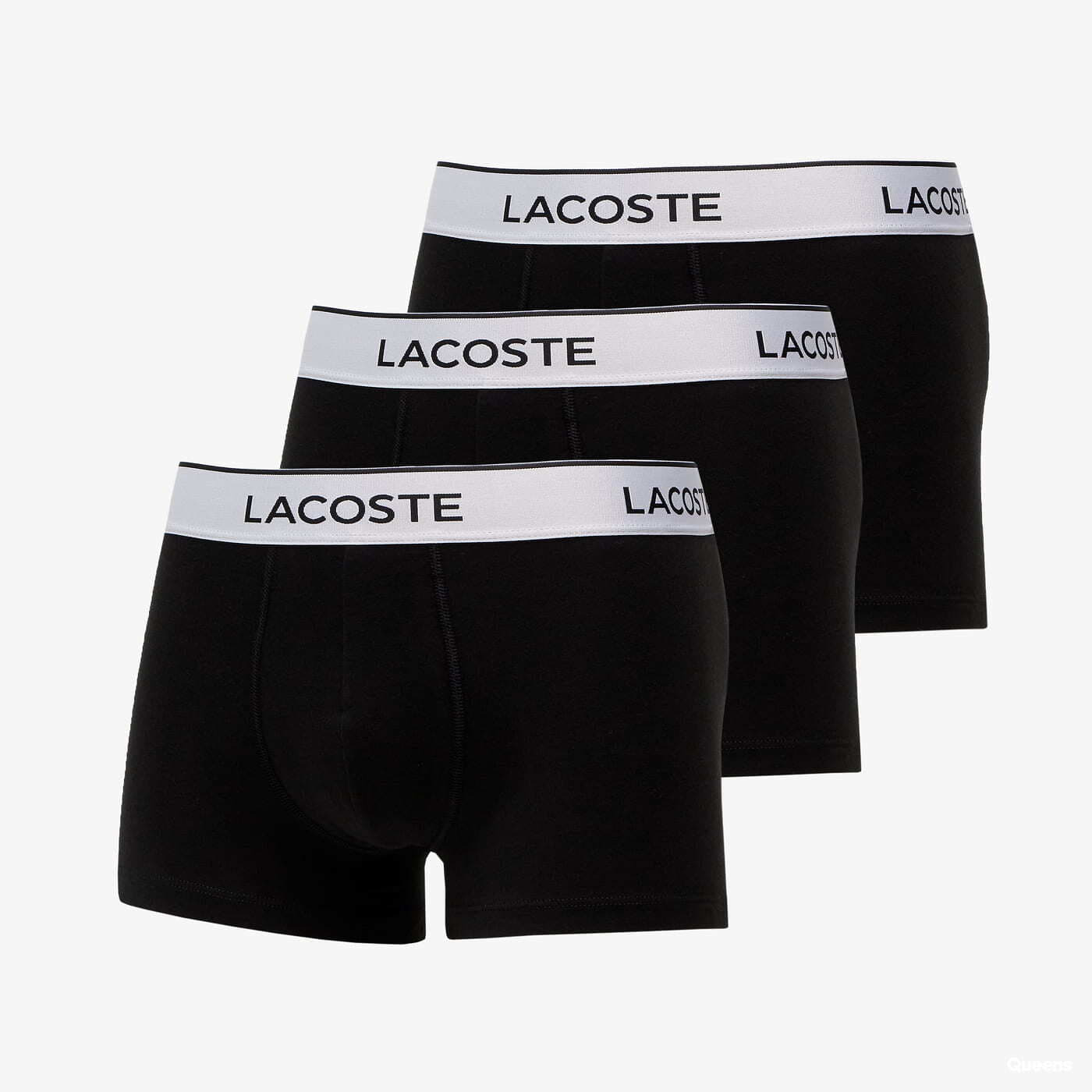 LACOSTE Underwear Trunk 3-Pack Black