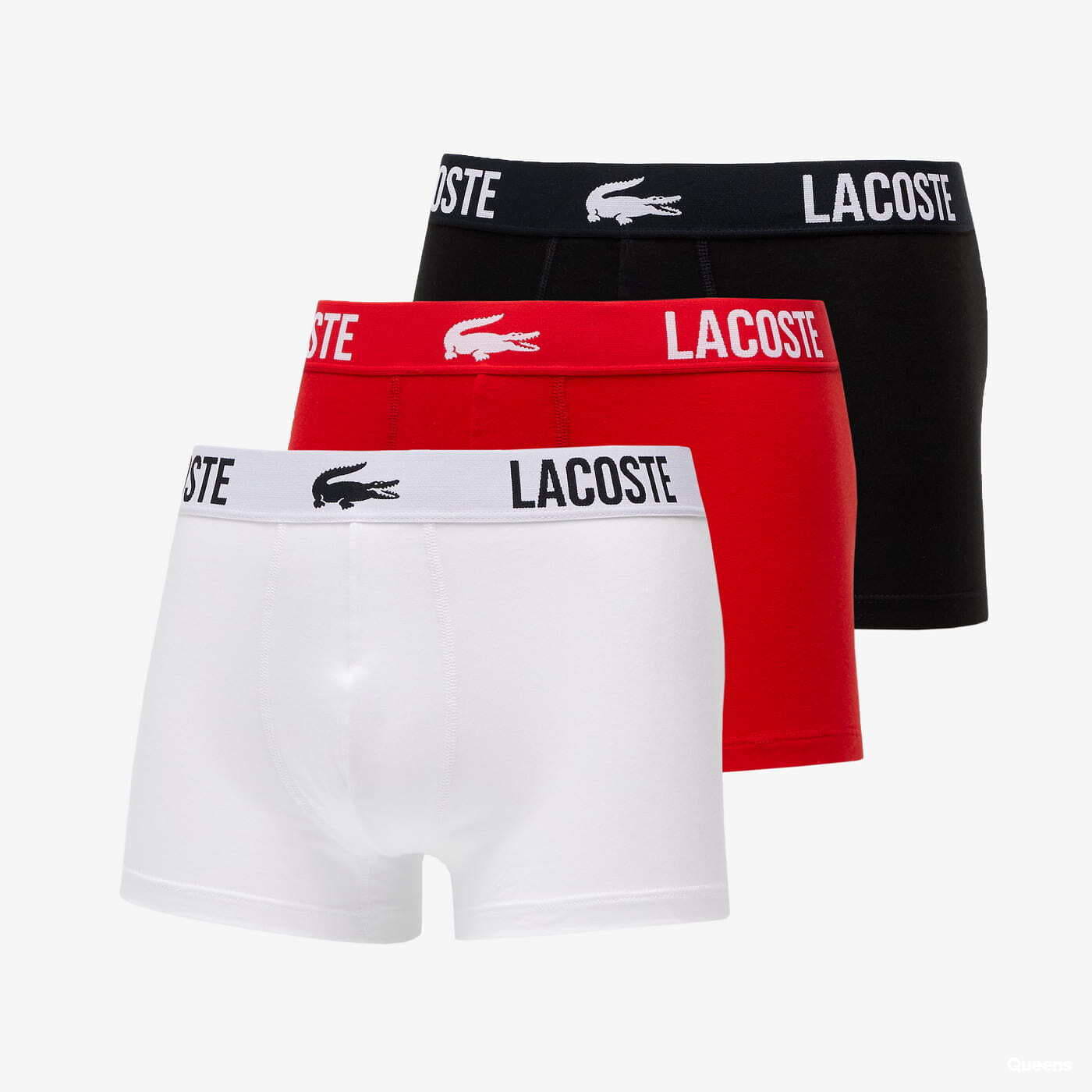 Boxershorts LACOSTE Underwear Trunk 3-Pack Black/ Red/ White