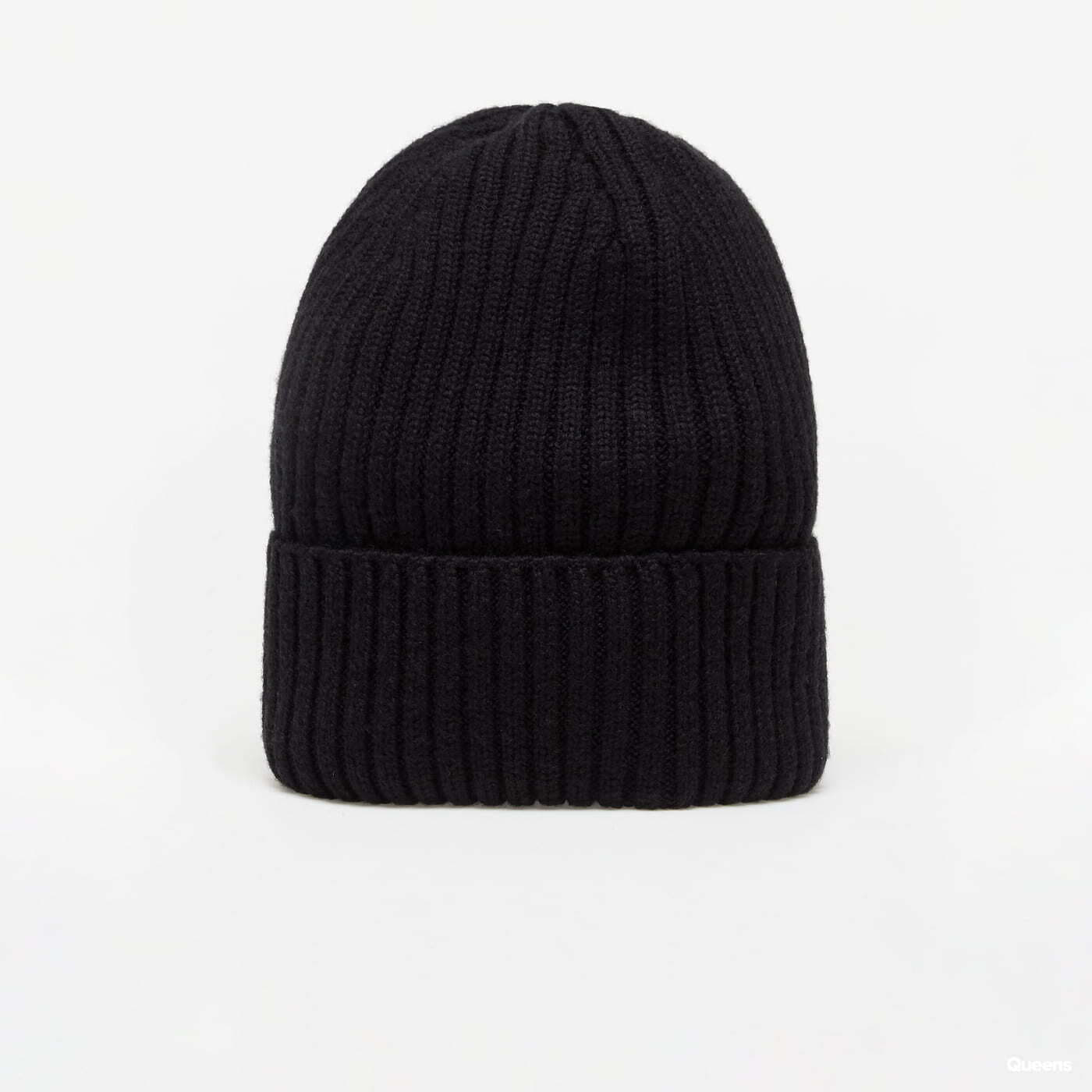 Hats LACOSTE Ribbed Wool Beanie Black