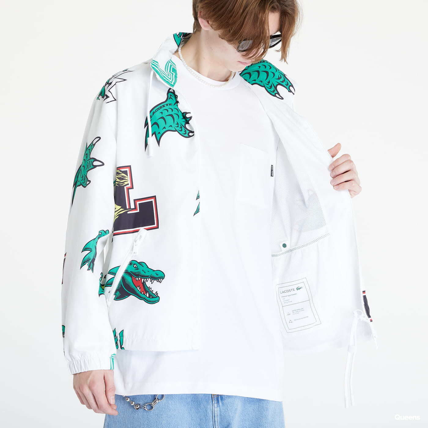 Giacche LACOSTE Parkas & Blousons White/ Multico