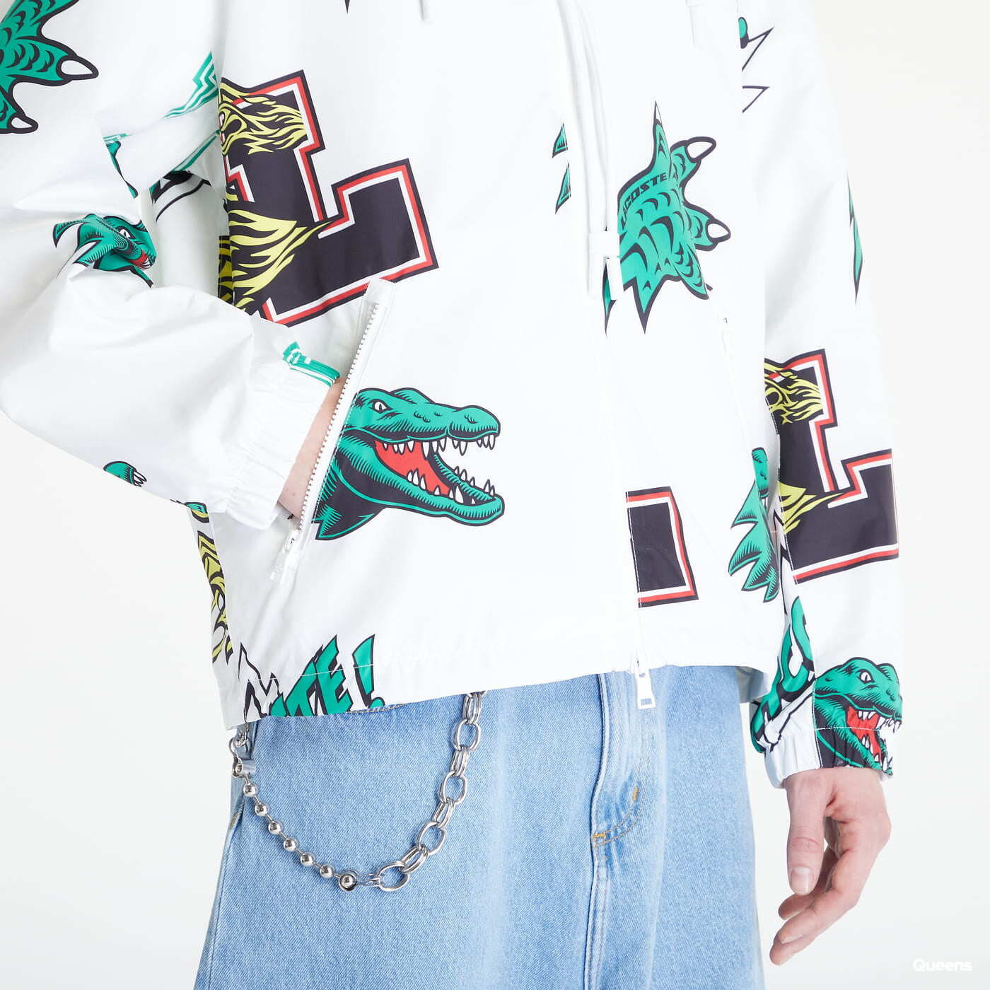 Giacche LACOSTE Parkas & Blousons White/ Multico