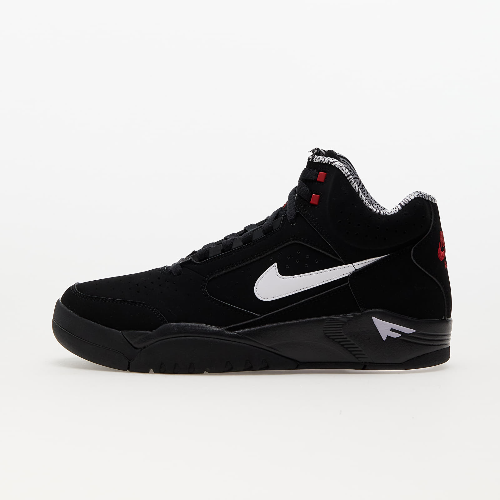 Herren Sneaker und Schuhe Nike Air Flight Lite Mid Black/ White-Varsity Red