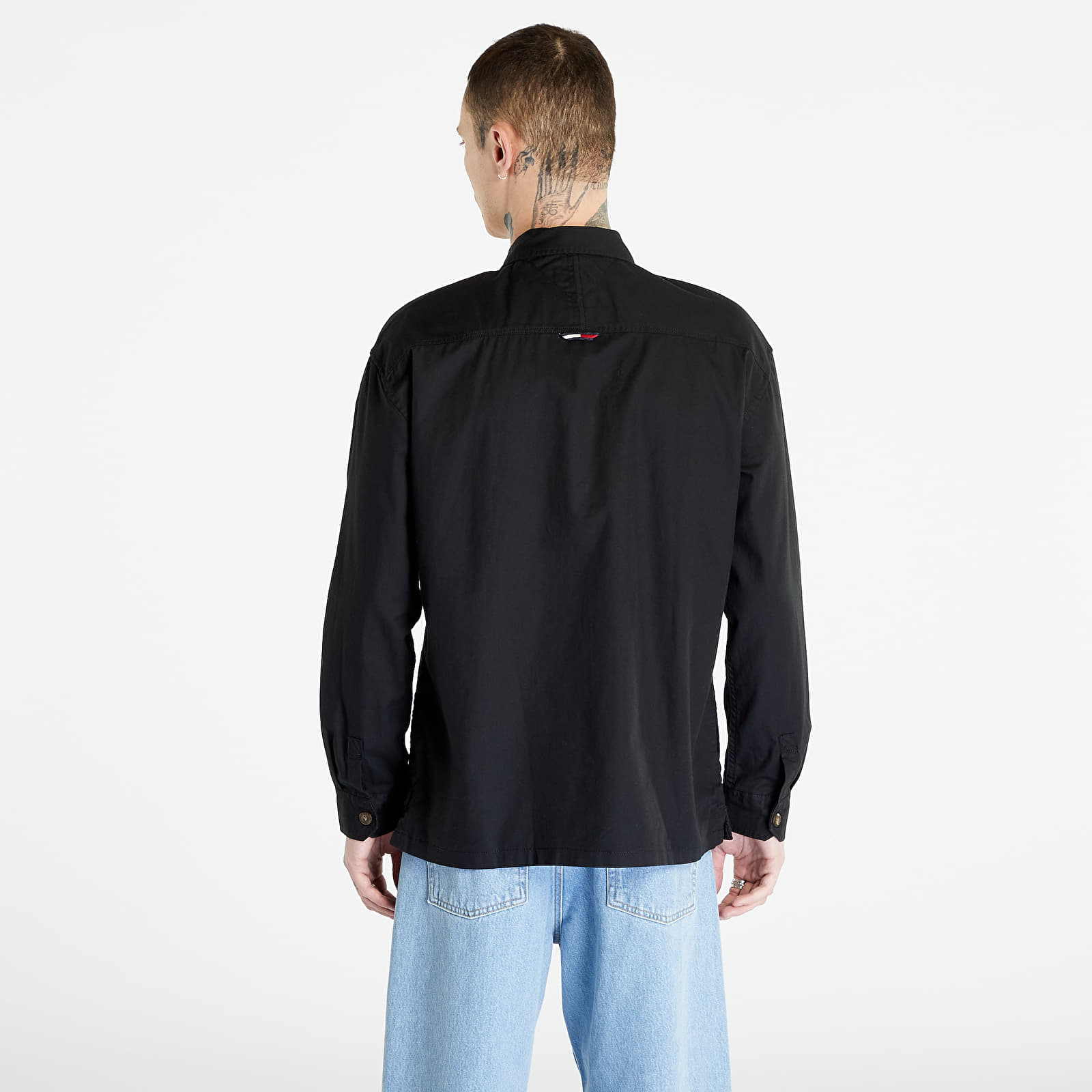 Jackets Tommy Jeans Classic Solid Overshirt Black