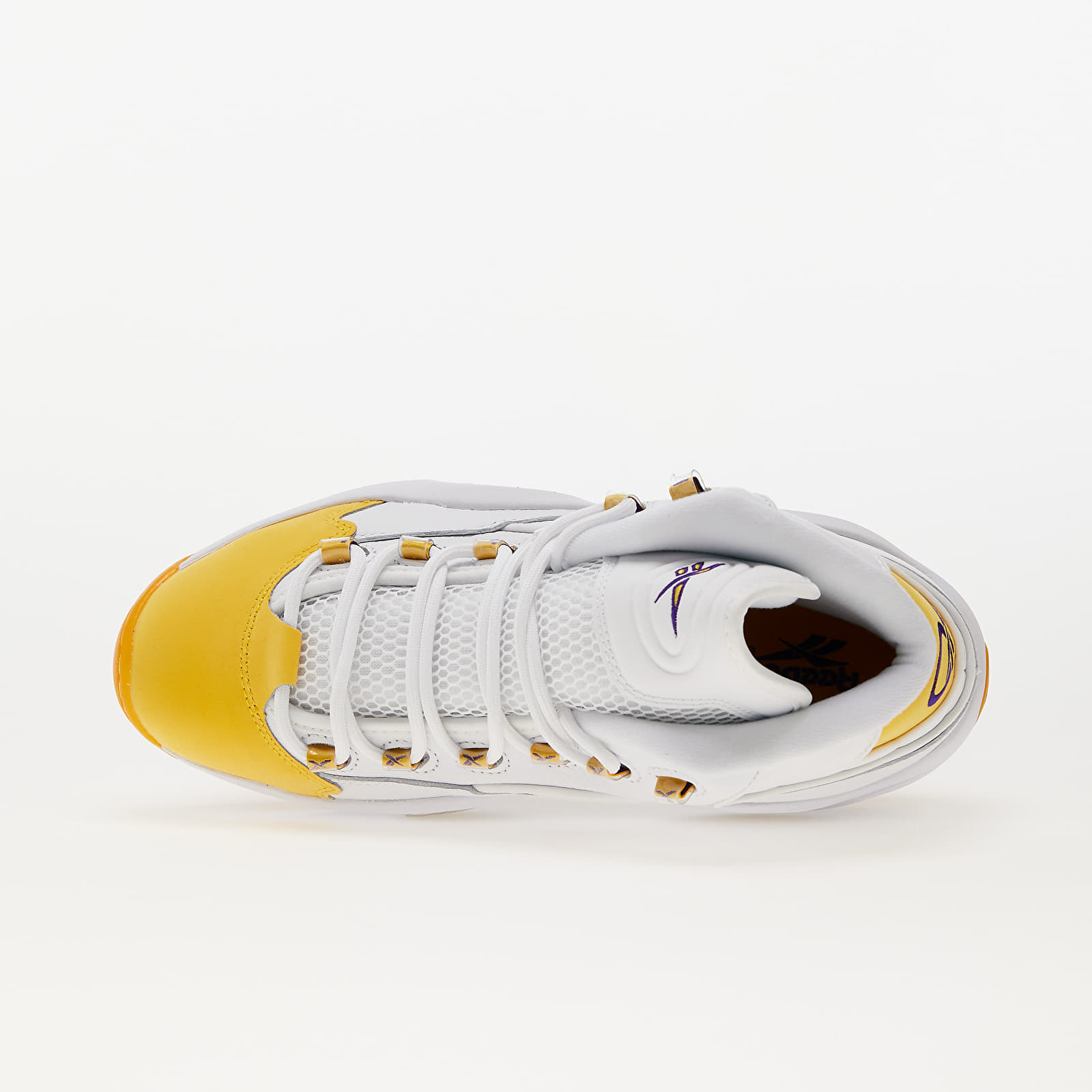 Reebok question top mid hombre amarillo