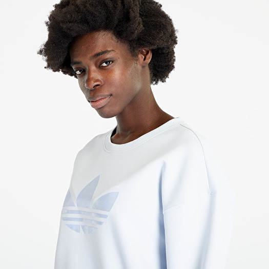 Adidas trefoil sweatshirt blue cheap