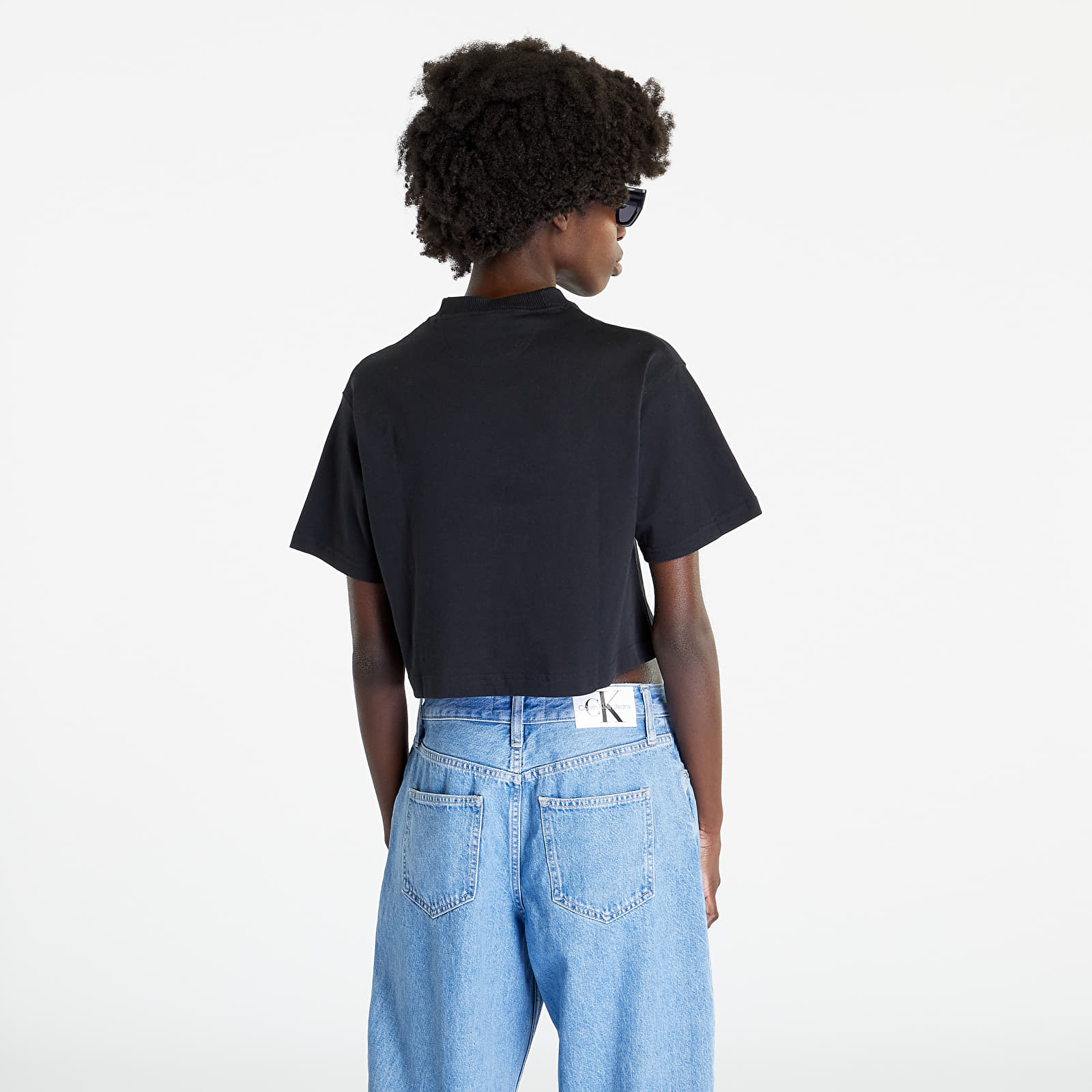T-shirts Reebok Classics Archive Big Logo Cropped Tee Black