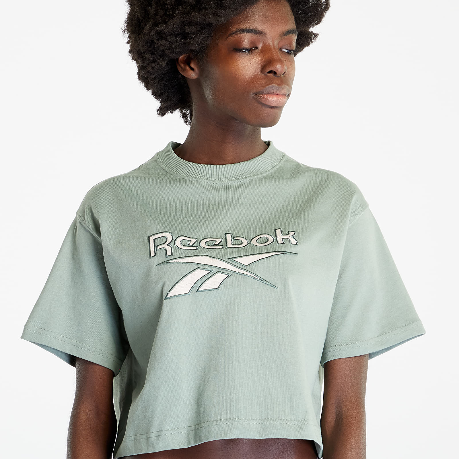Green reebok shirt sale