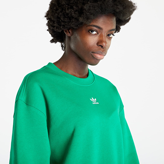 Green adidas crew neck discount