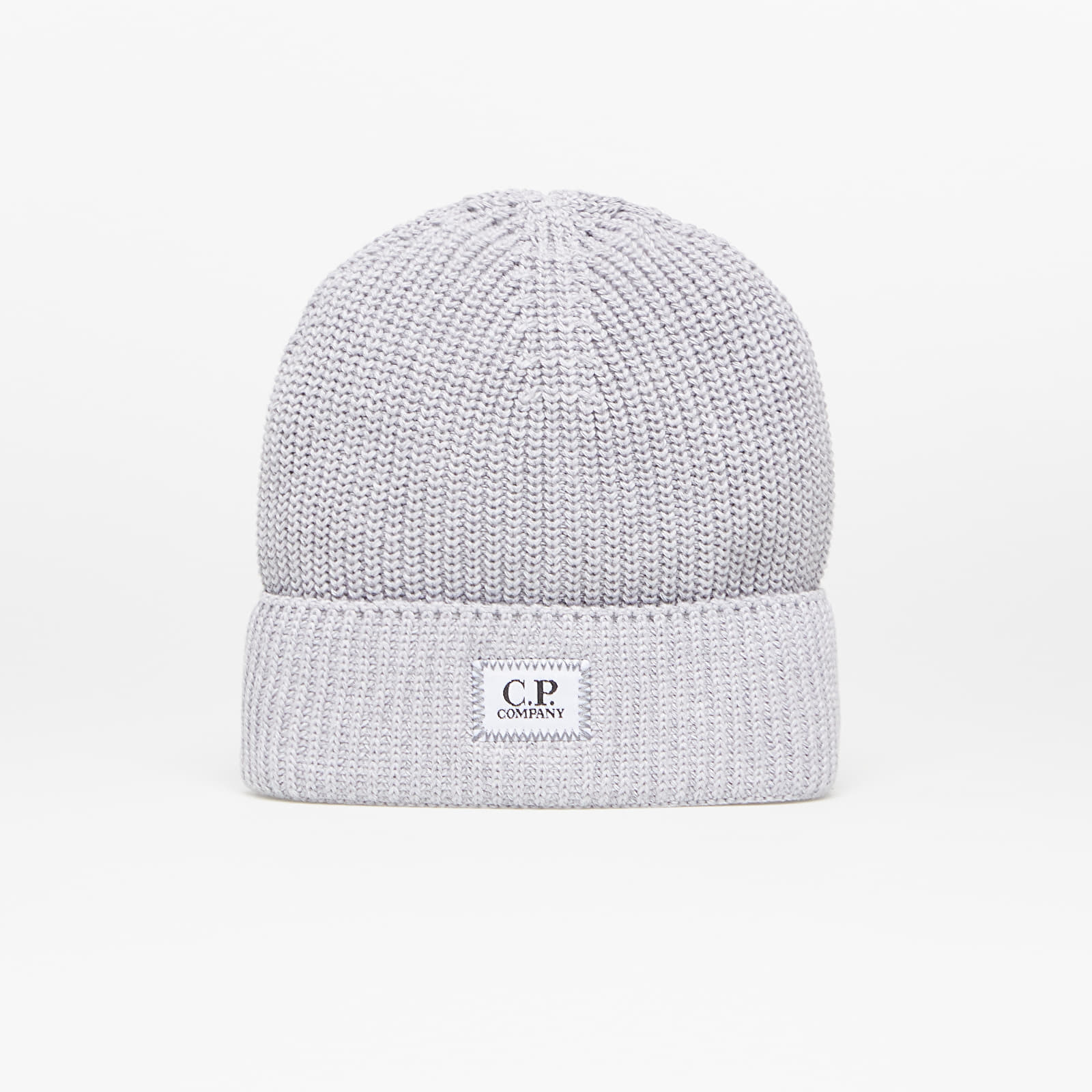 Fesuri C.P. Company Cotton Logo Beanie Grey Melange