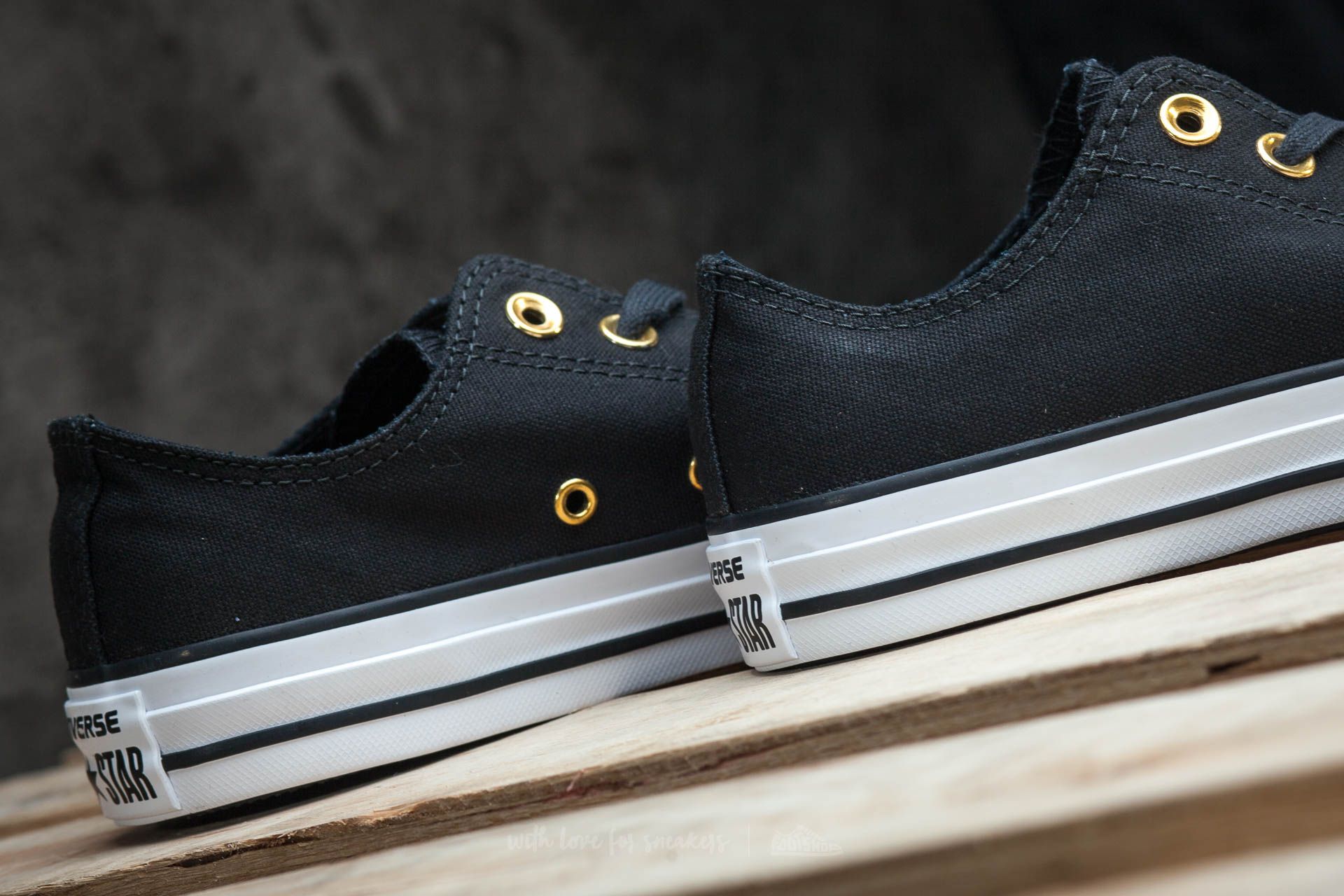 Damen Sneaker und Schuhe Converse Chuck Taylor All Star OX Black/ Gold/ White