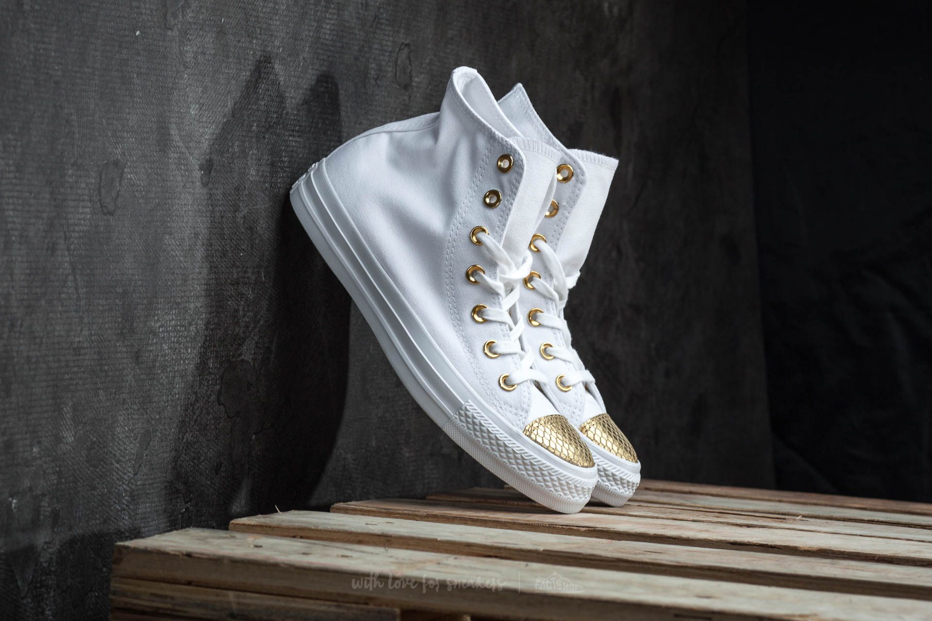 Women's shoes Converse Chuck Taylor All Star Hi White/ Gold/ White