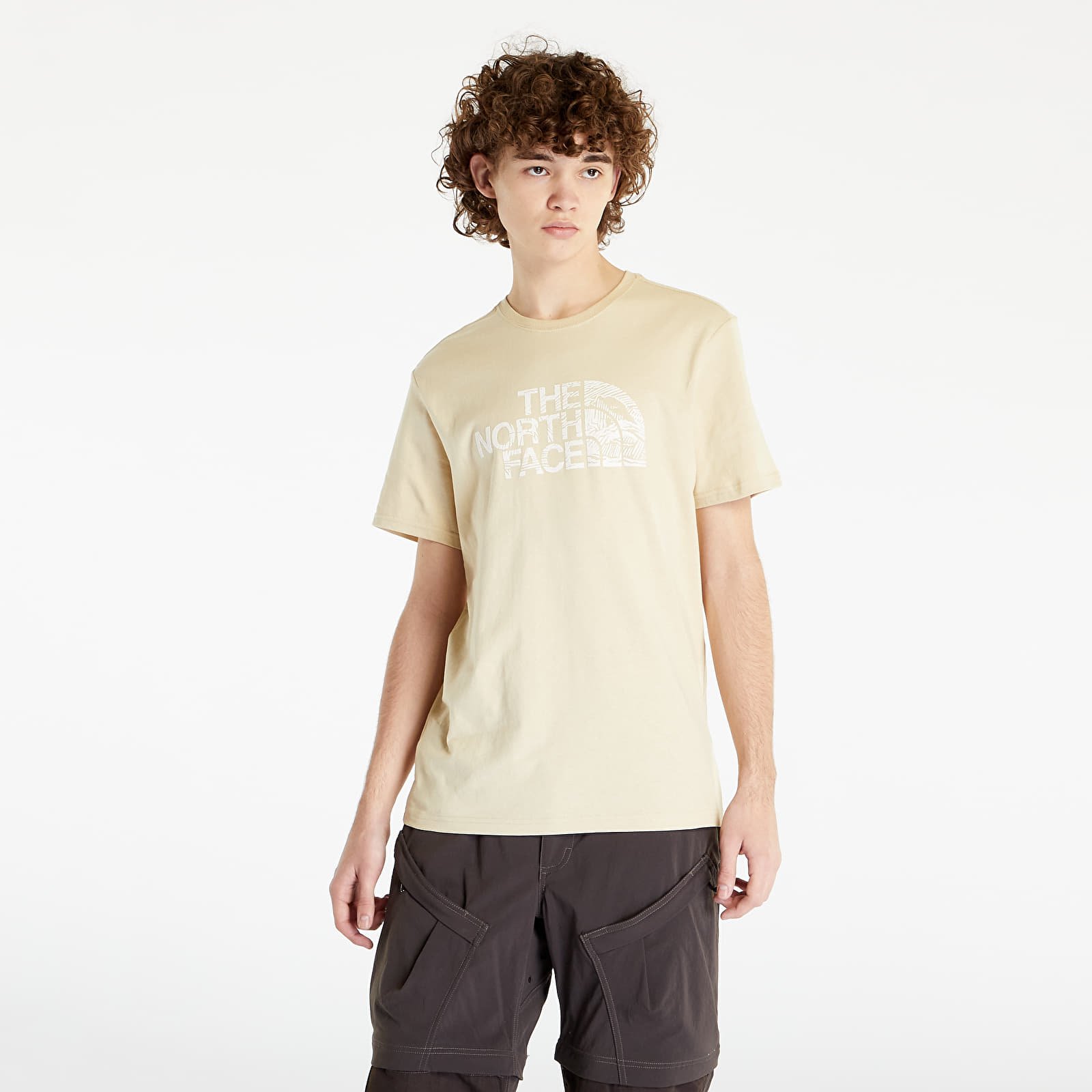 Тениски The North Face S/S Woodcut Dome Tee Gravel