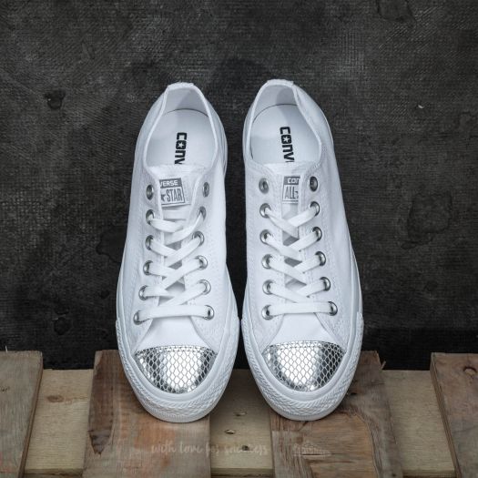 Converse hotsell silver femme