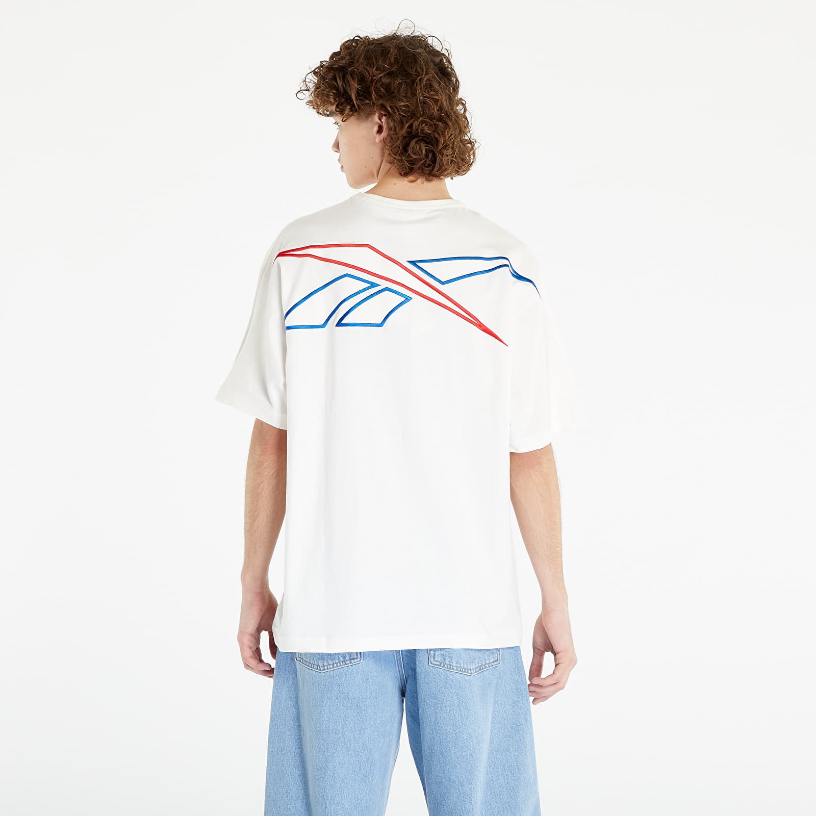 Pólók Reebok Basketball Relaxed Heavyweight Pocket T-Shirt Chalk