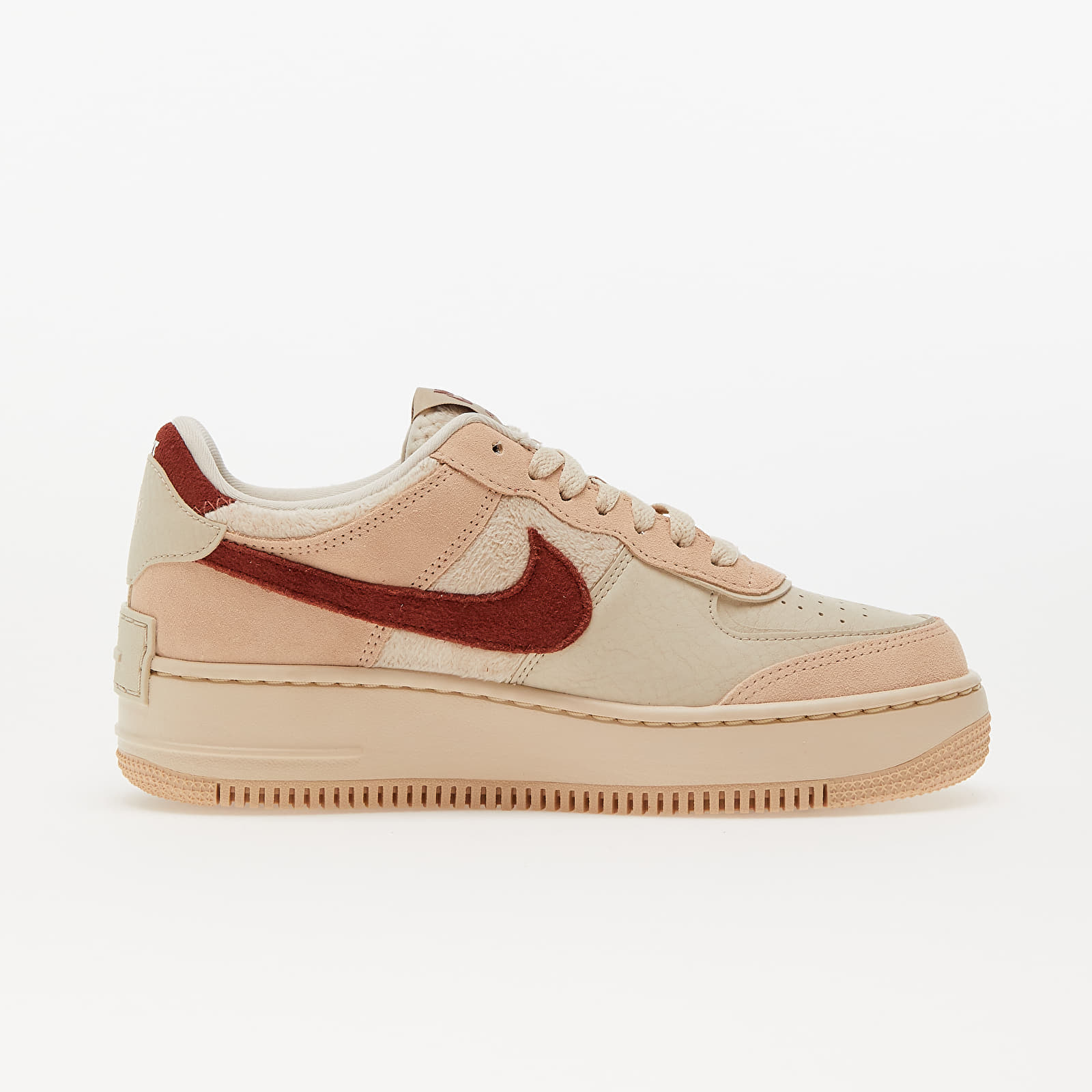 Skor för kvinnor Nike W Air Force 1 Shadow Shimmer/ Mars Stone-Sanddrift-Pearl White