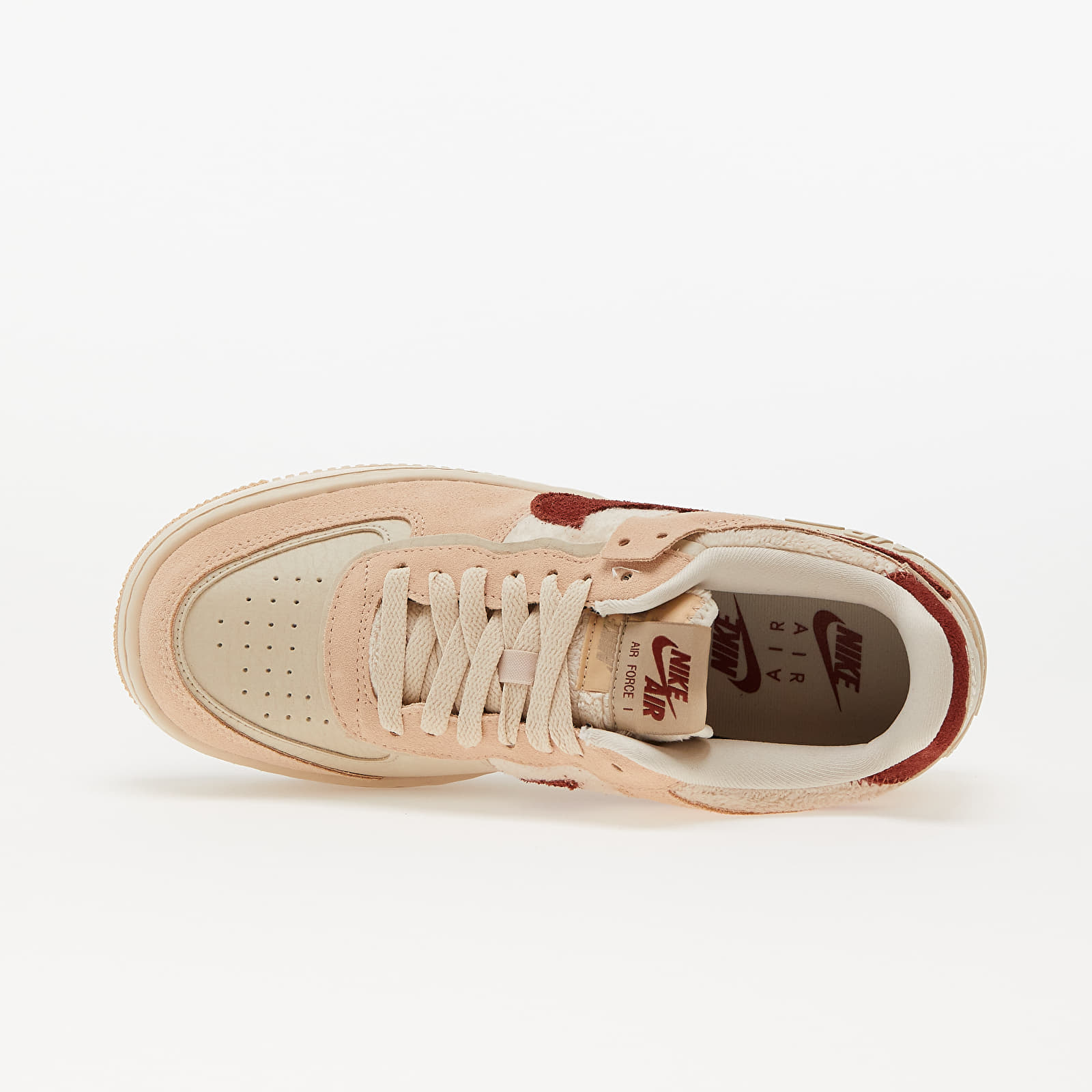 Skor för kvinnor Nike W Air Force 1 Shadow Shimmer/ Mars Stone-Sanddrift-Pearl White
