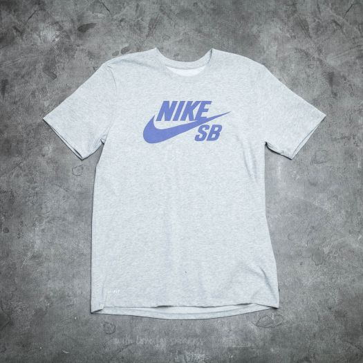 T-shirts Nike SB Logo Tee Heather Grey Footshop