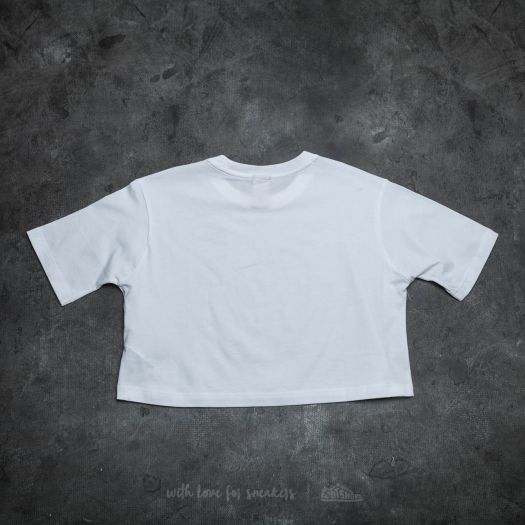 white nike air crop top