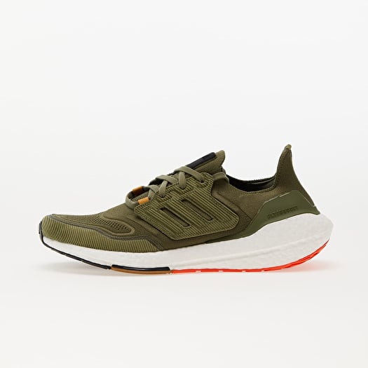Olive green and orange adidas on sale