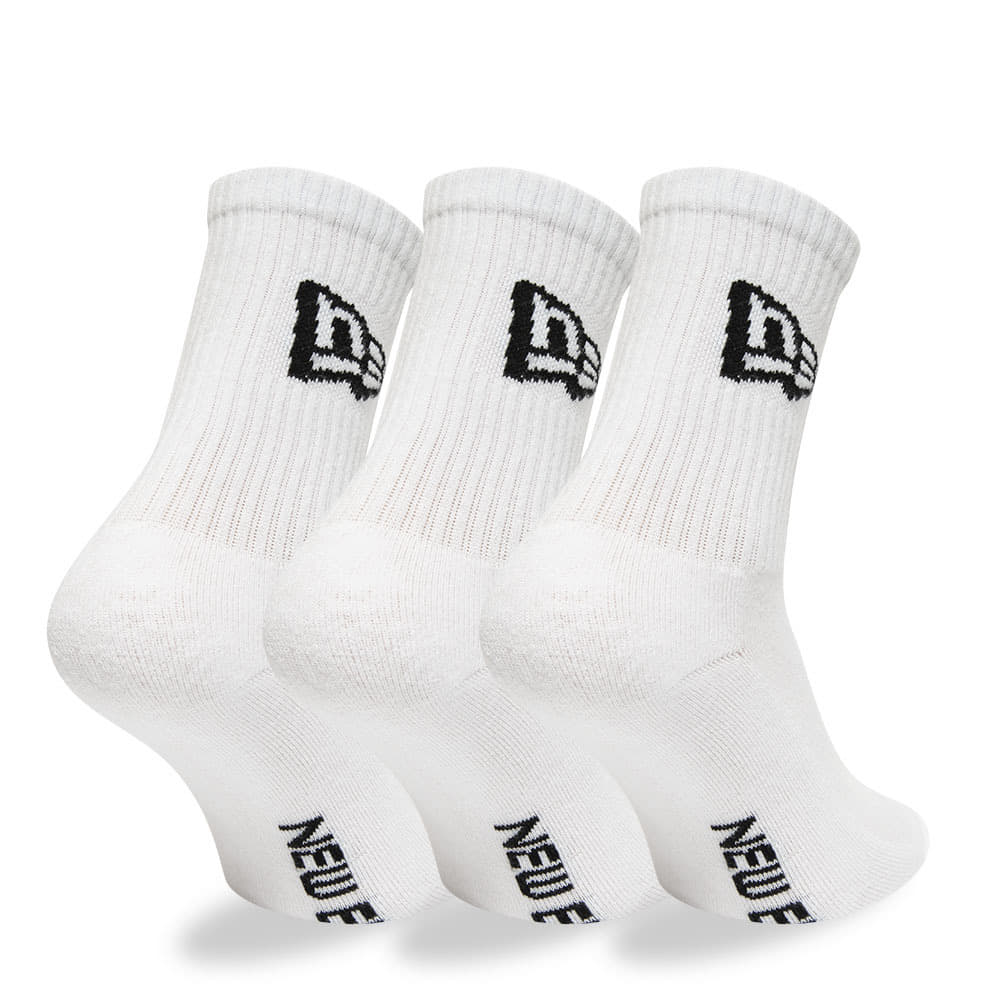 Socks New Era Flag Crew 3-Pack White