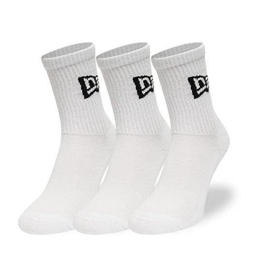 New Era Flag Crew 3-Pack White