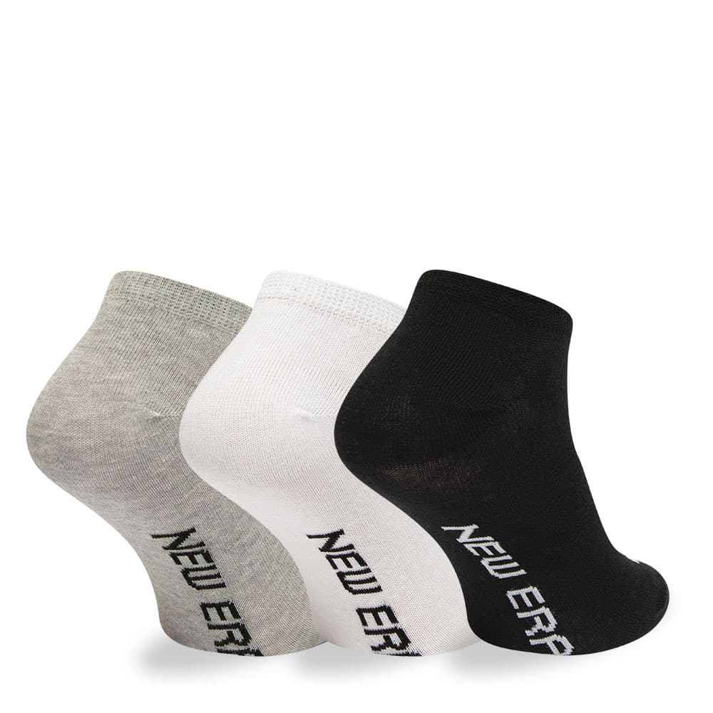Socks New Era Flag Sneaker 3-Pack Black/ White/ Gray