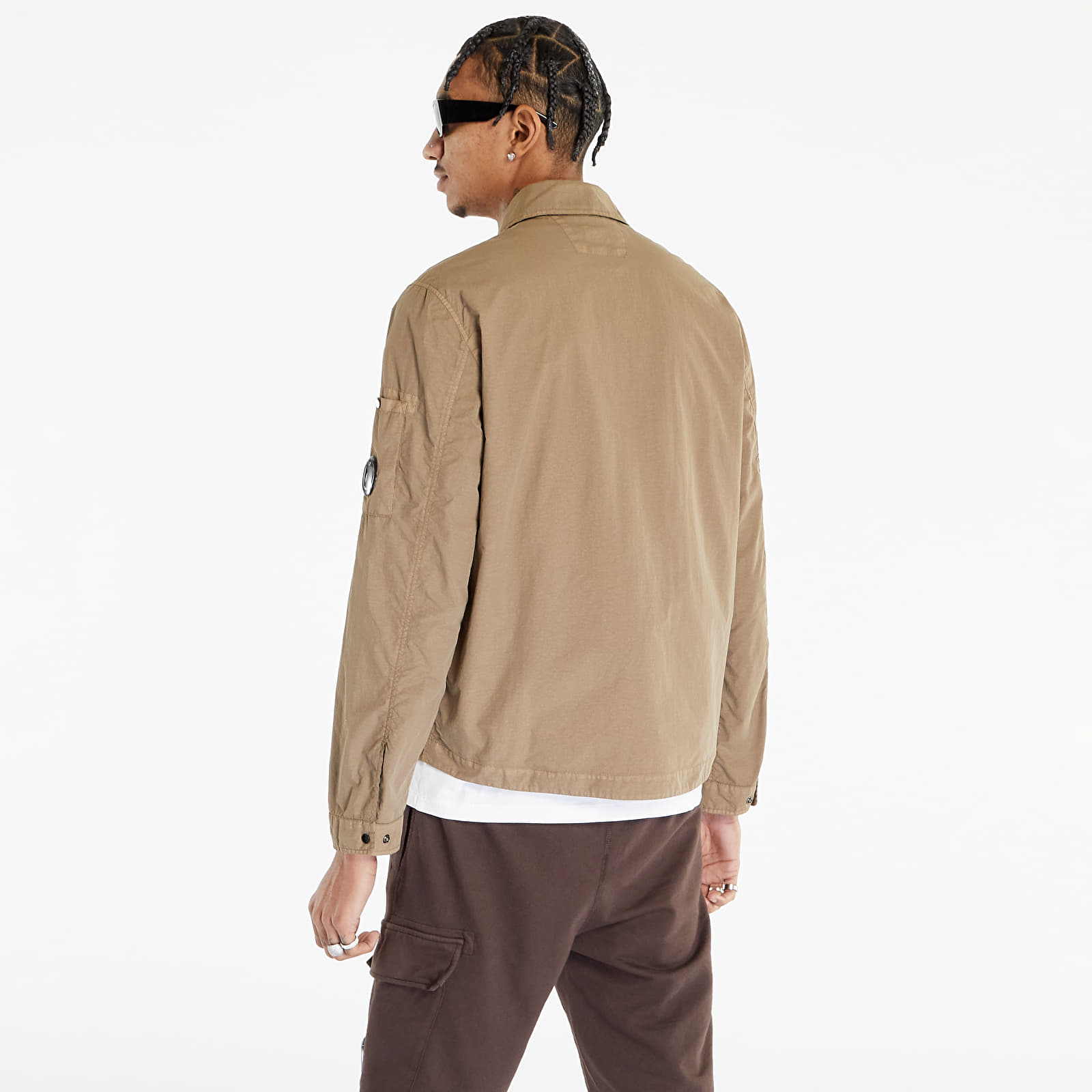 Jakne i kaputi C.P. Company Flatt Nylon Zipped Overshirt Lead Gray