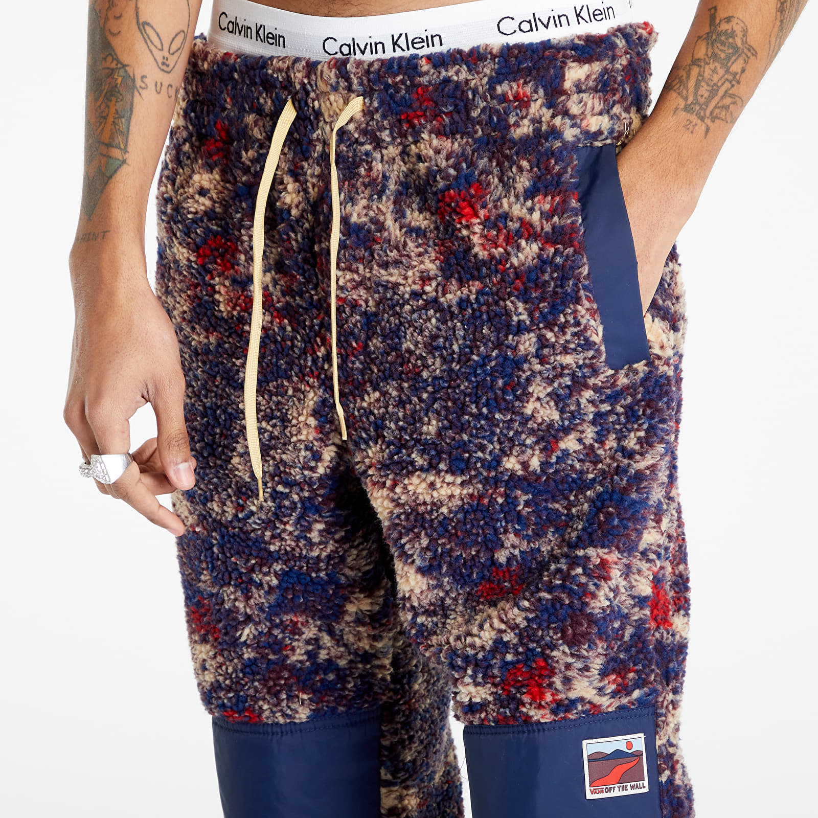 Pantalones Vans Blocked Relayed Fleece Pant Multicolor