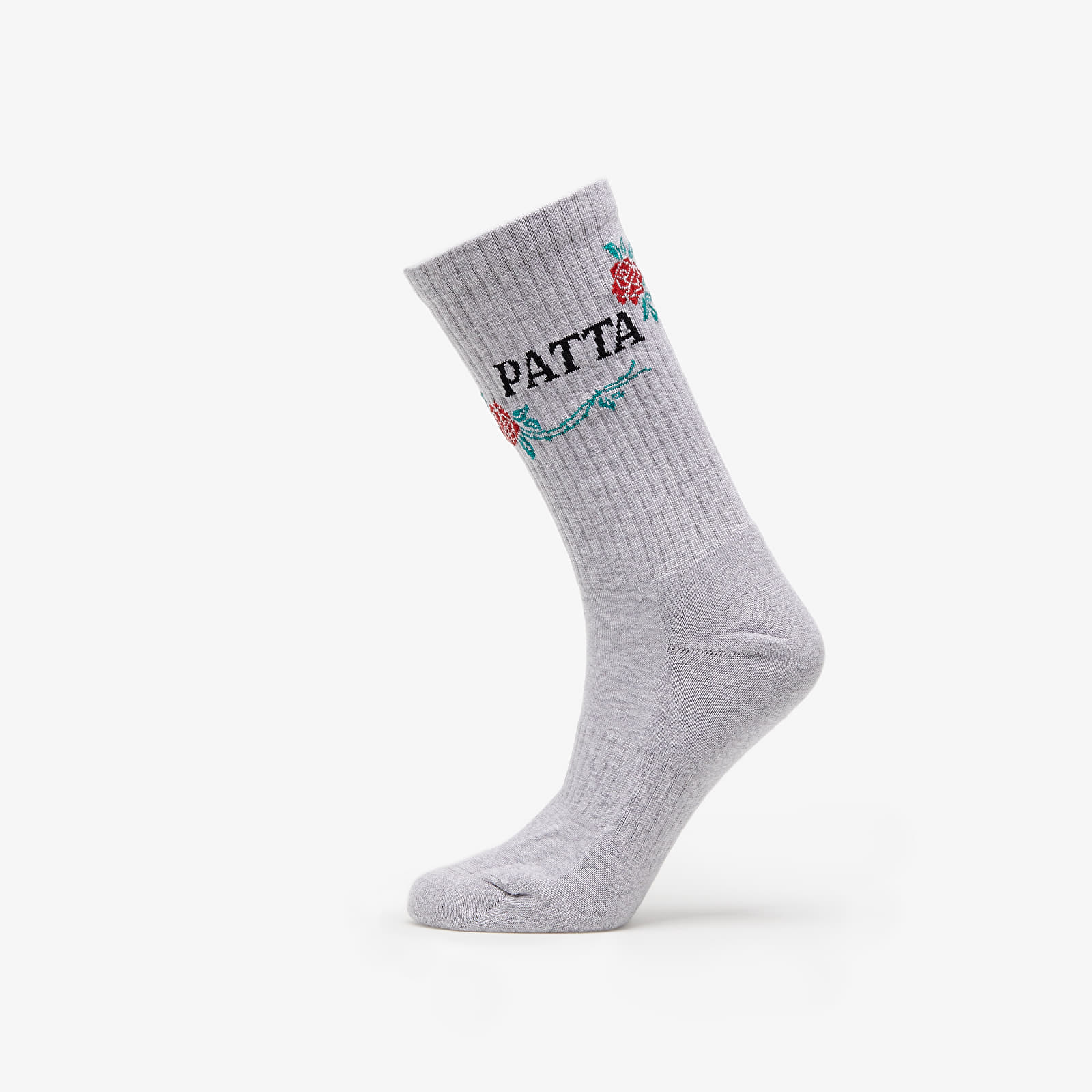 Chaussettes Patta Rose Sports Socks 1-Pack Melange Grey