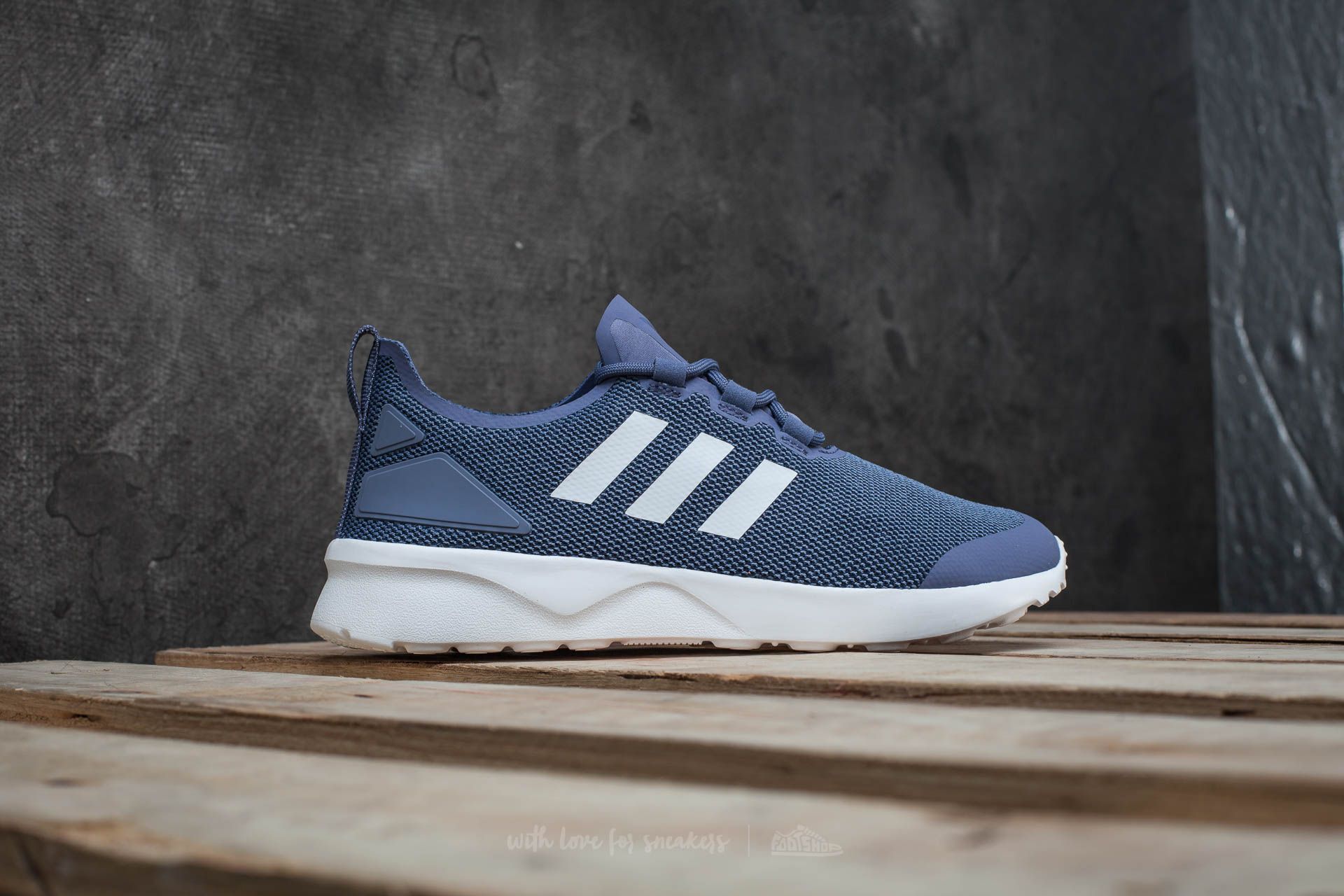 Adidas originals purple zx flux verve mesh sneakers top