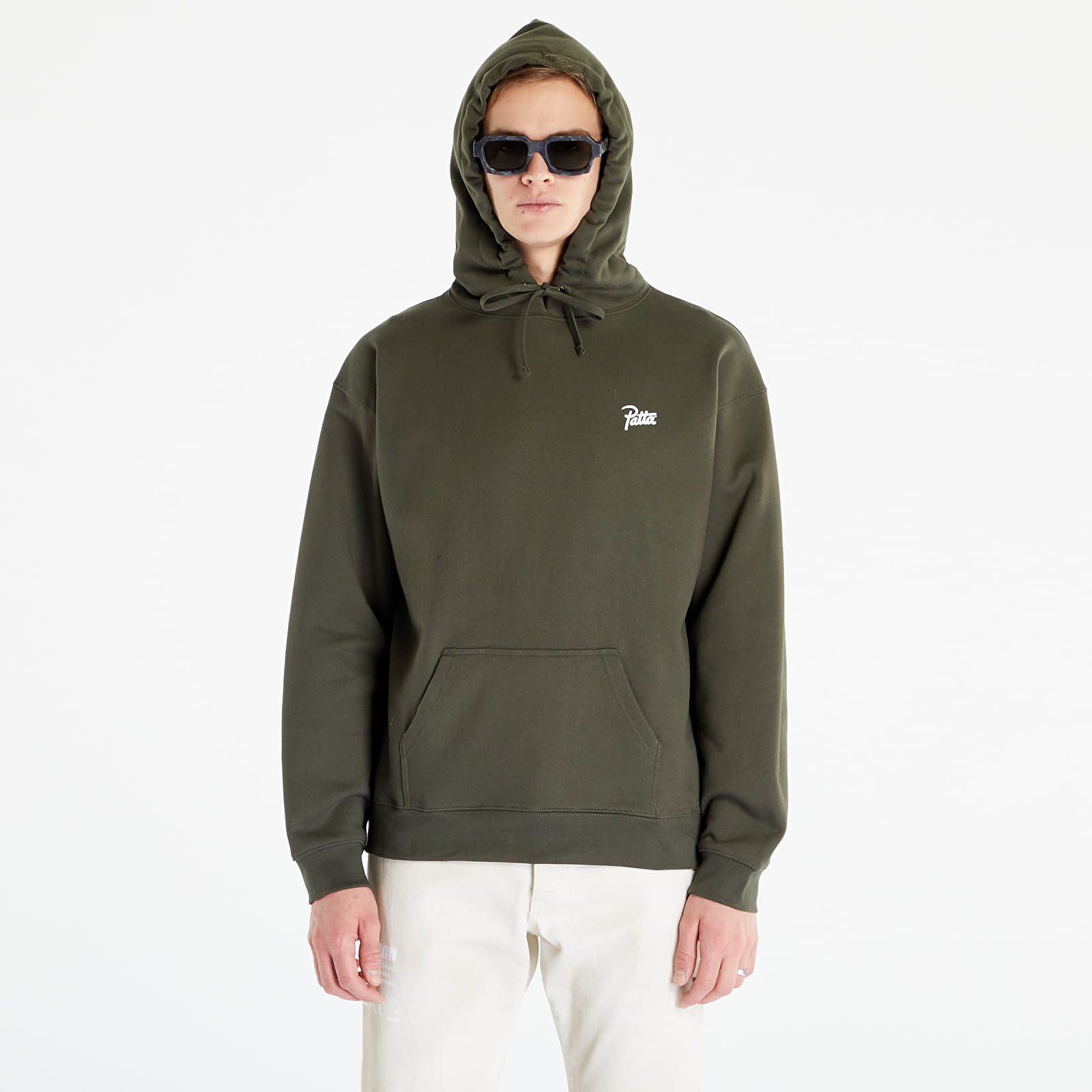Mikiny a svetre Patta Revolution Boxy Hoodie Deep Depths