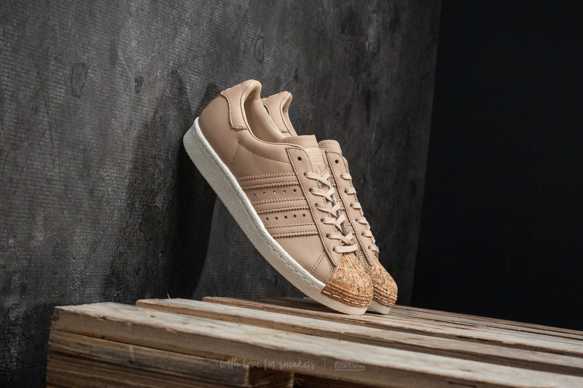 Women's shoes adidas Superstar Cork W Pale Nude/ Off White